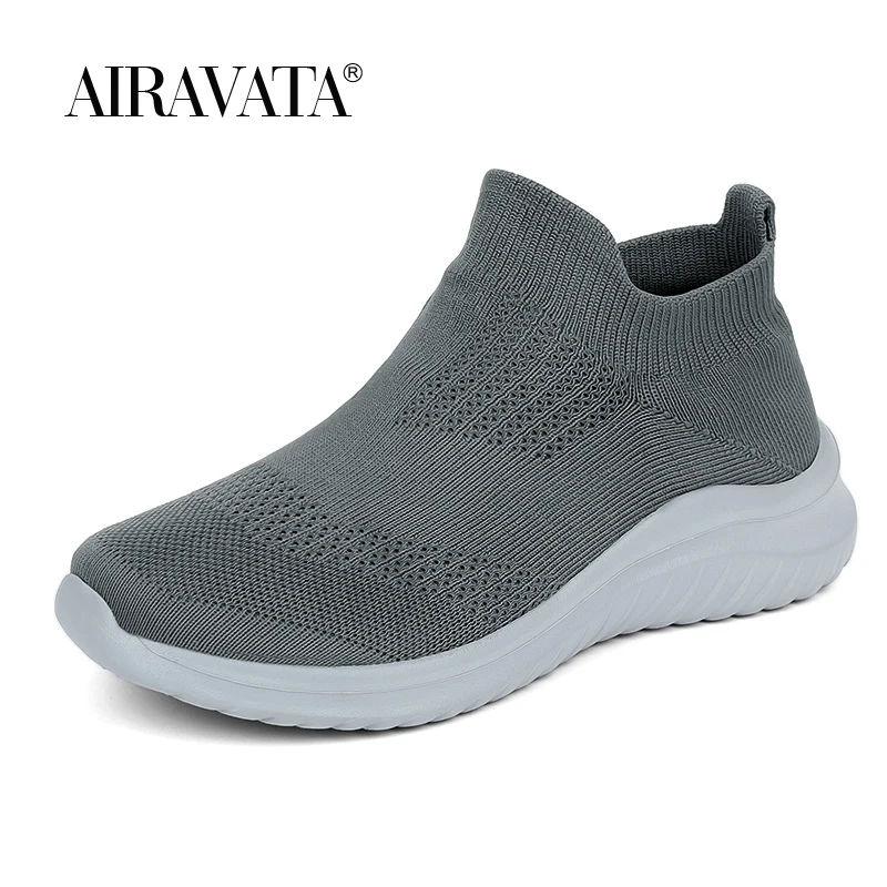 Men's Sneakers Comfortable Men Walking Shoes Knitted Slip on Athletic Sports Shoes Casual Outdoor Loafers