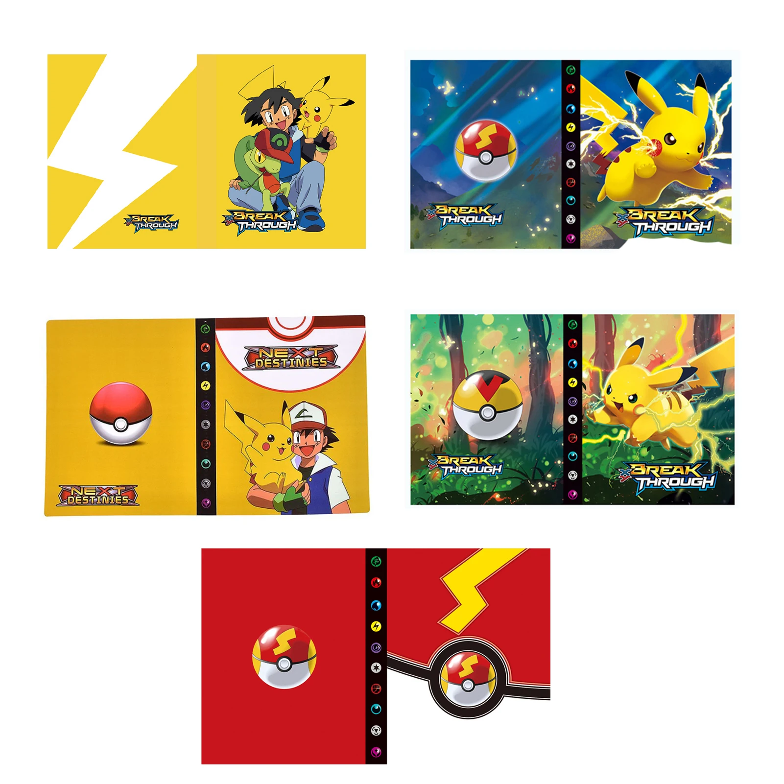 

Anime Figures Card Album Book 4-Pocket Cards Album Book For 240 Cards With 30 Sleeves Card Collector Album Holder Book Kids Gift