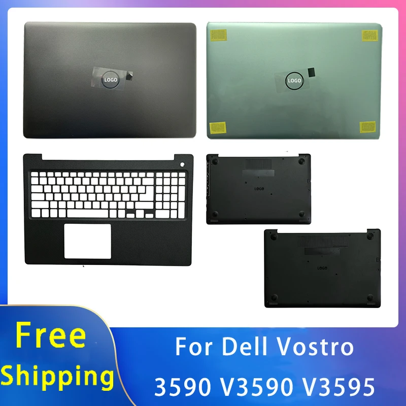 

New For Dell Vostro 3590 V3590 V3595 Replacemen Laptop Accessories Lcd Back Cover/Palmrest/Bottom With LOGO Black