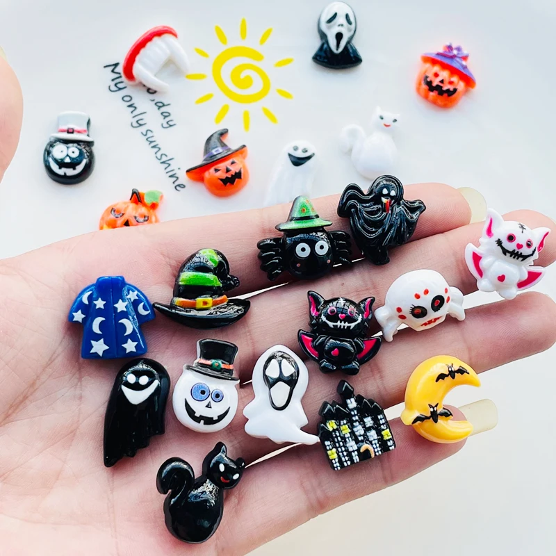 30 шт. новые кавайные забавные мини-кабошоны из смолы с плоской задней