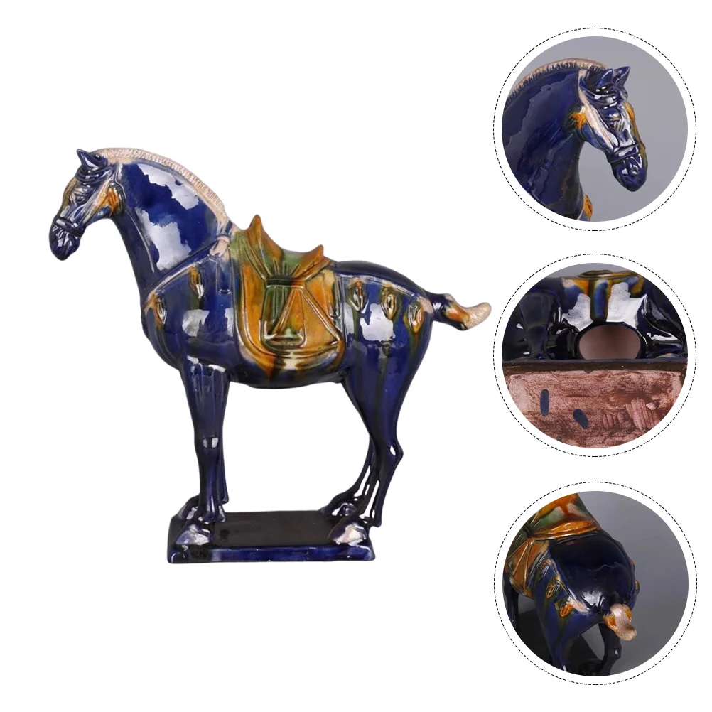 

Creative Ceramic Art Horse Adorn Chinese Style Home Decorative Ornament Art Decor