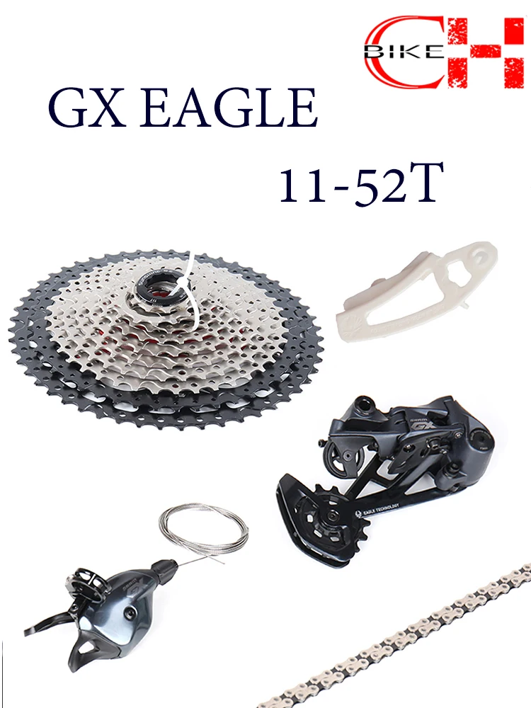 

SRAM 2021 GX EAGLE 1X1 2 скоростной велосипедный групповой набор задний переключатель передач рычаг ТРИГГЕРНАЯ цепь 11-52T кассета Freewhel HG Hub