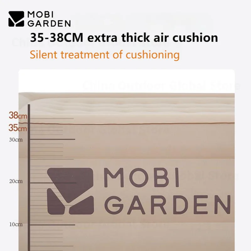MOBI GARDEN/надувной матрас подушка одиночная/двойная кемпинг ТПУ + Peachskin Высота 35-38 см