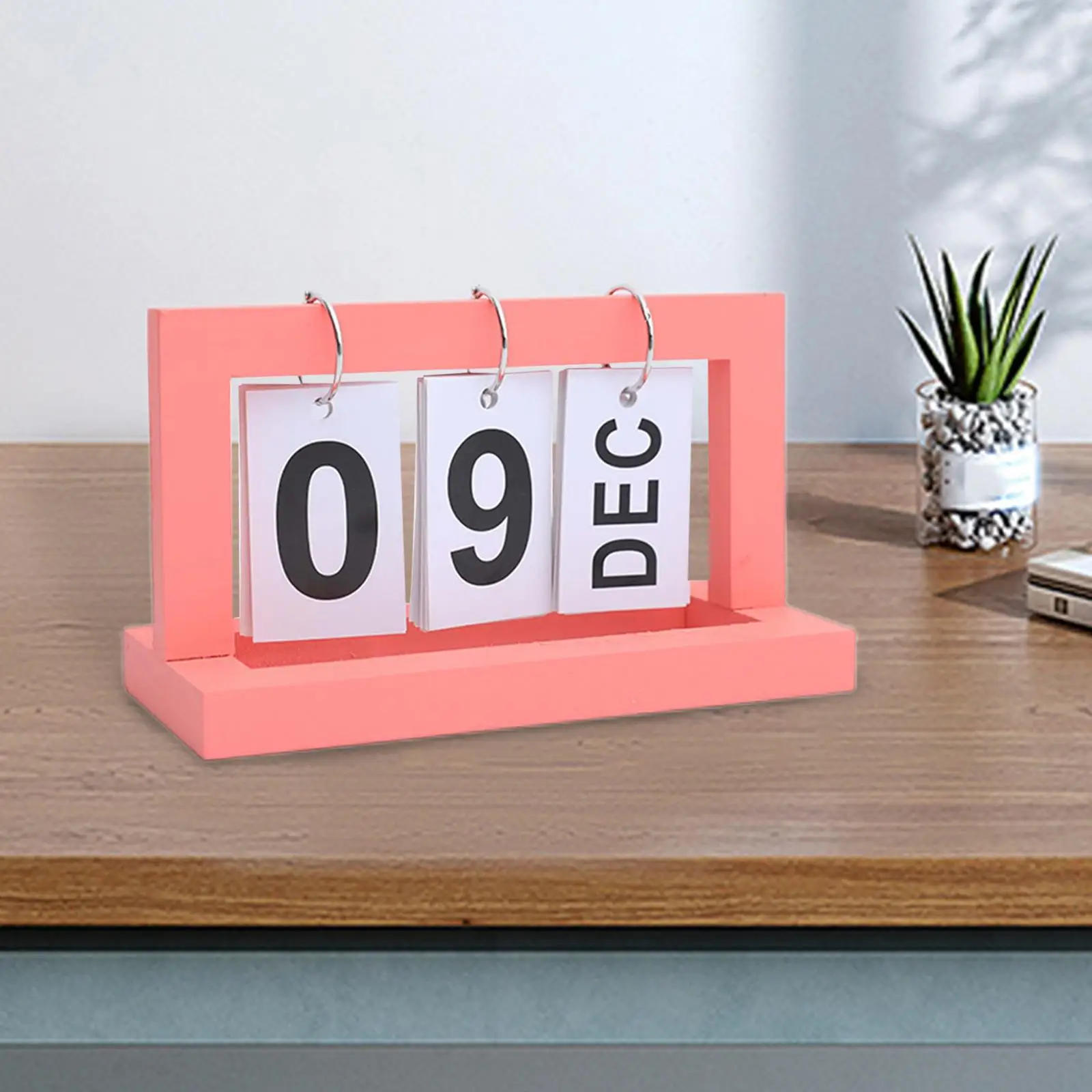 

Durable Perpetual Flip Calendar Month Date Decor DIY Display Accessories Reusable for Indoor Tabletop Kitchen Restaurant Office