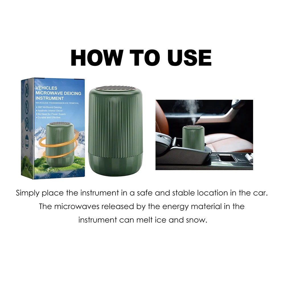 

Vehicle Microwave Molecular Deicing Instrument Essential Oil Diffuser Heater Demist Heating Heater Parts