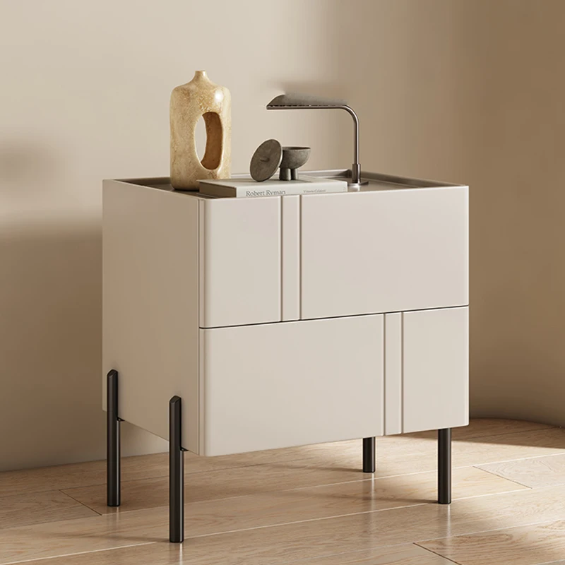 Белые ночные столы с выдвижными ящиками небольшие дешевые роскошные однотонные