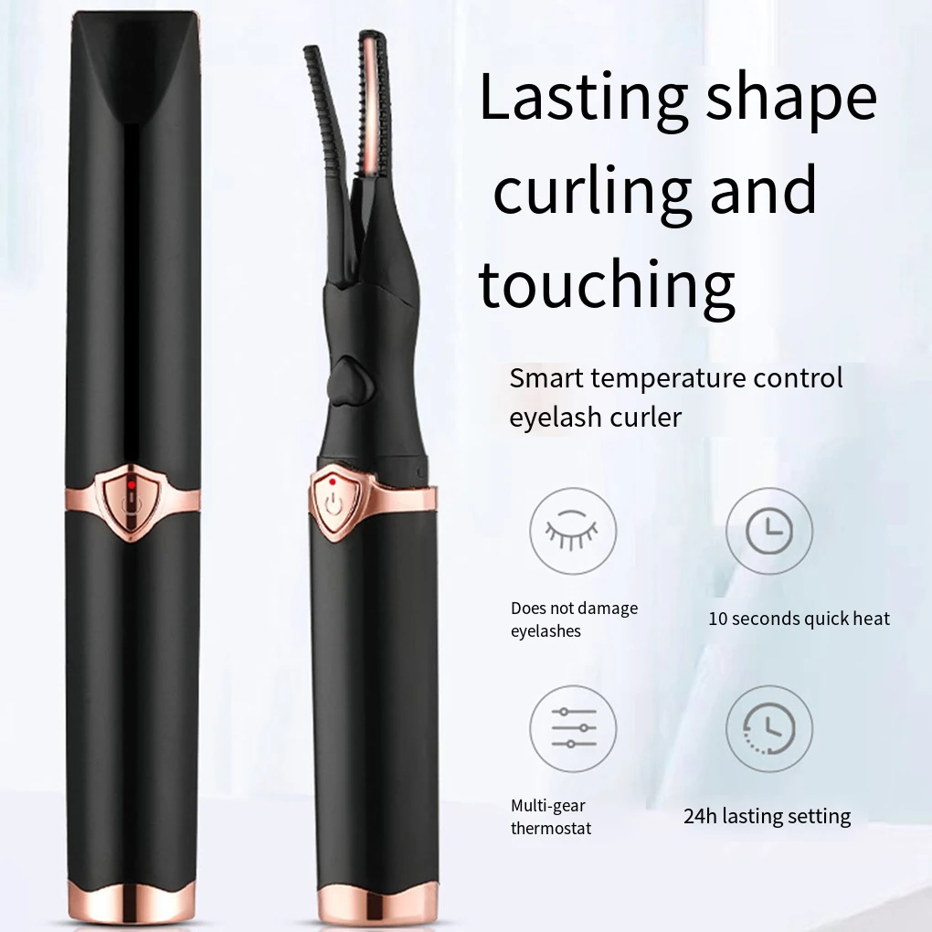 

Electric Makeup Eyelash Curler Portable Make Up Eye Lash Long Lasting Curling Tool Cosmetic Beauty For Makeup Artis,Beginner