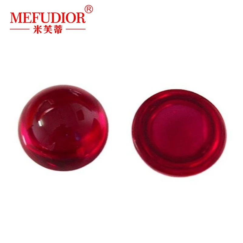 

Камень Круглый лабораторный с красным Рубином, 4-28 мм, 8 А