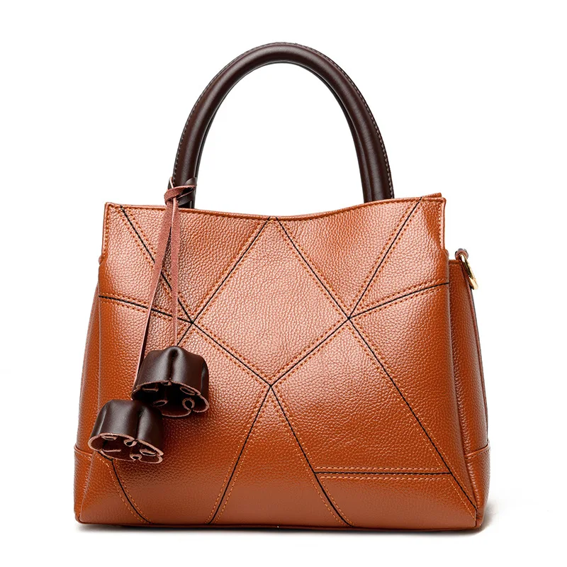 

Vintage Handbag For Women Soft PU Leather Shoulder Bag Large Capacity Luxury Lady Purse Fashion Brand Shoulder Bag Shopping Bag