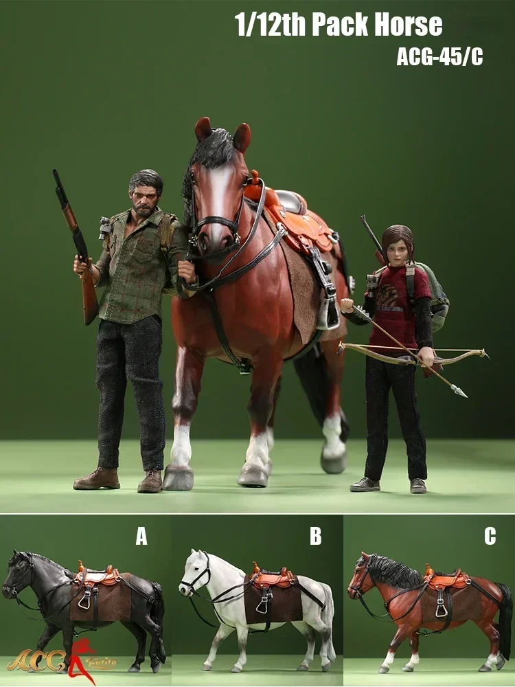 Фигурка в масштабе 1/12 имитация боевой лошади статическая упаковка модель