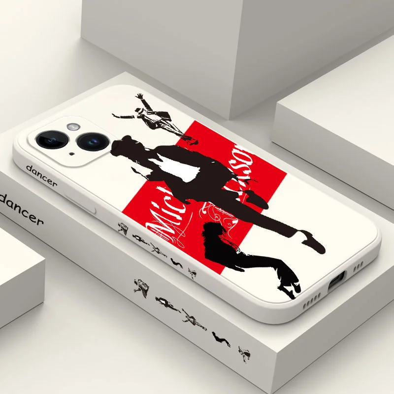 

Dance King Phone Case For iPhone 14 13 12 11 Plus Pro Max Mini X XR XS SE2020 8 7 6 6S Plus Liquid Silicone Cover