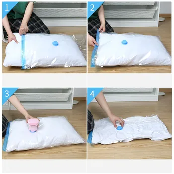 1Pc Vacuum Storage Bags for Clothes Quilt  travel Home Organizer Saving Closet Space Vacuum Seal Compression Bag 2