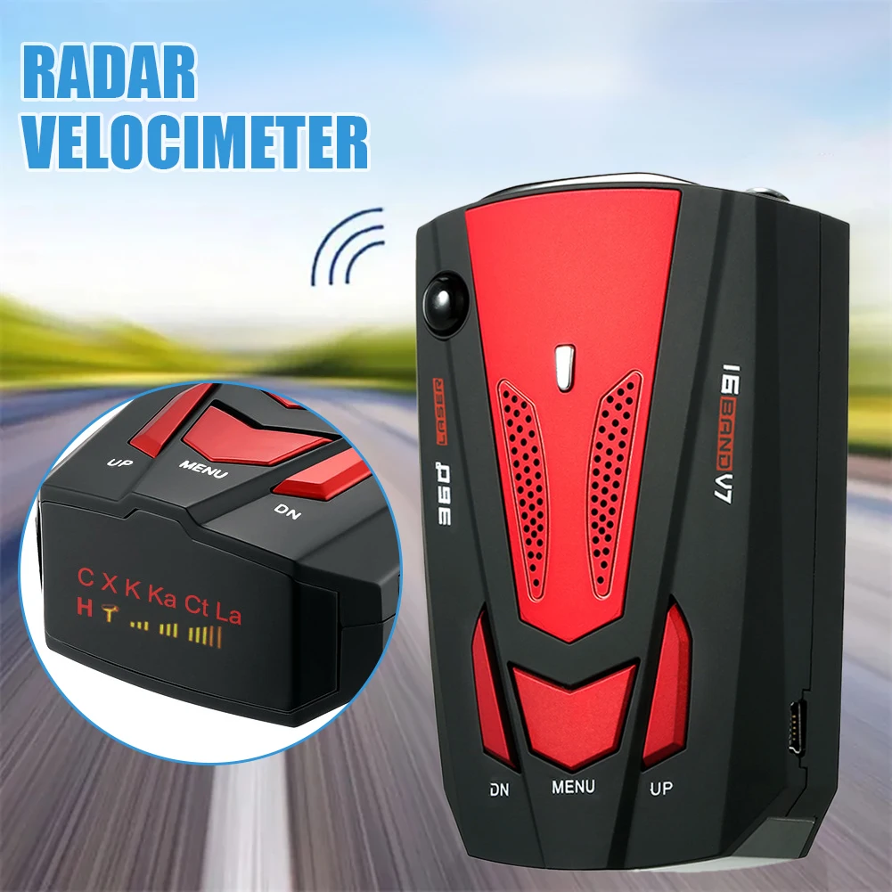 

Radar Detector for Cars Radar Detector for Cars with Voice Prompt Speed Vehicle Speed Alarm System 12v Electronic Dog Detector