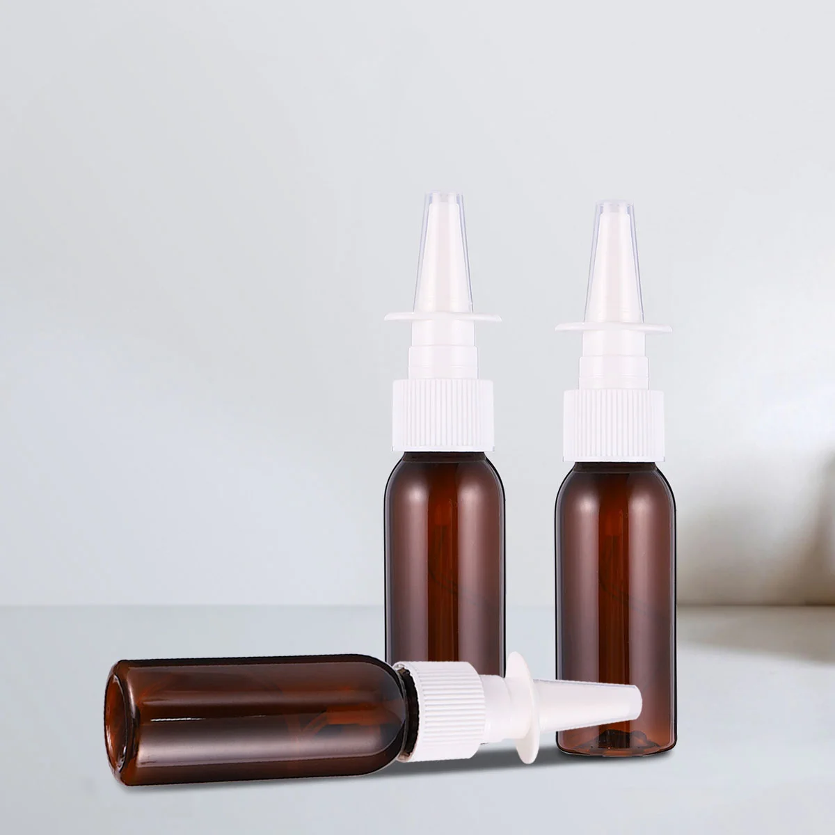 

10 Pcs 30ml Round Shoulder Long Bottle Nasal Spray Direct Medical Nose Travel Bottles Hand Soap Container Empty Lotion