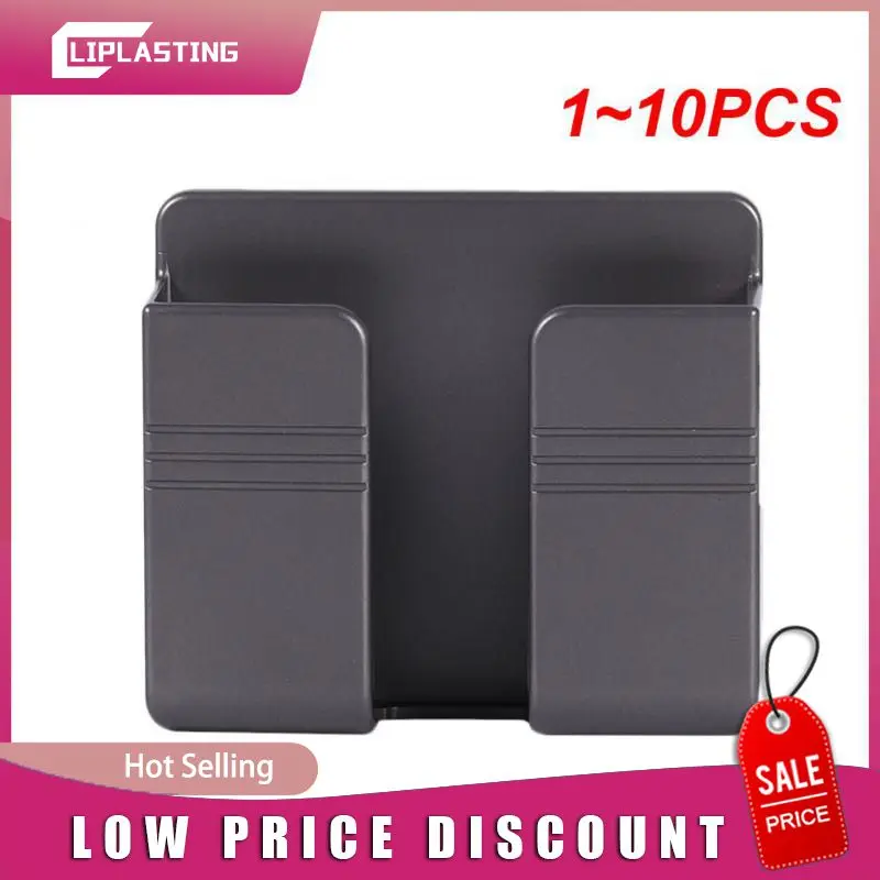 

1~10PCS Punch Free Wall Mounted Storage Box Organizer TV Remote Control Mounted Mobile Phone Plug Charging Holder