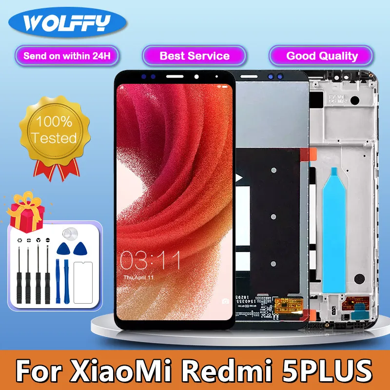 

Original LCD For Xiaomi Redmi 5 PLUS Display MEG7 MDG1 Touch Screen Digitizer Repair Assembly Replacement