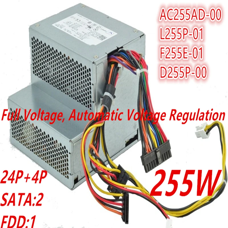 

New Original PSU For Dell 580 760 780 960 980 DT 255W Switching Power Supply AC255AD-00 L255P-01 F255E-01 D255P-00 H255P-01