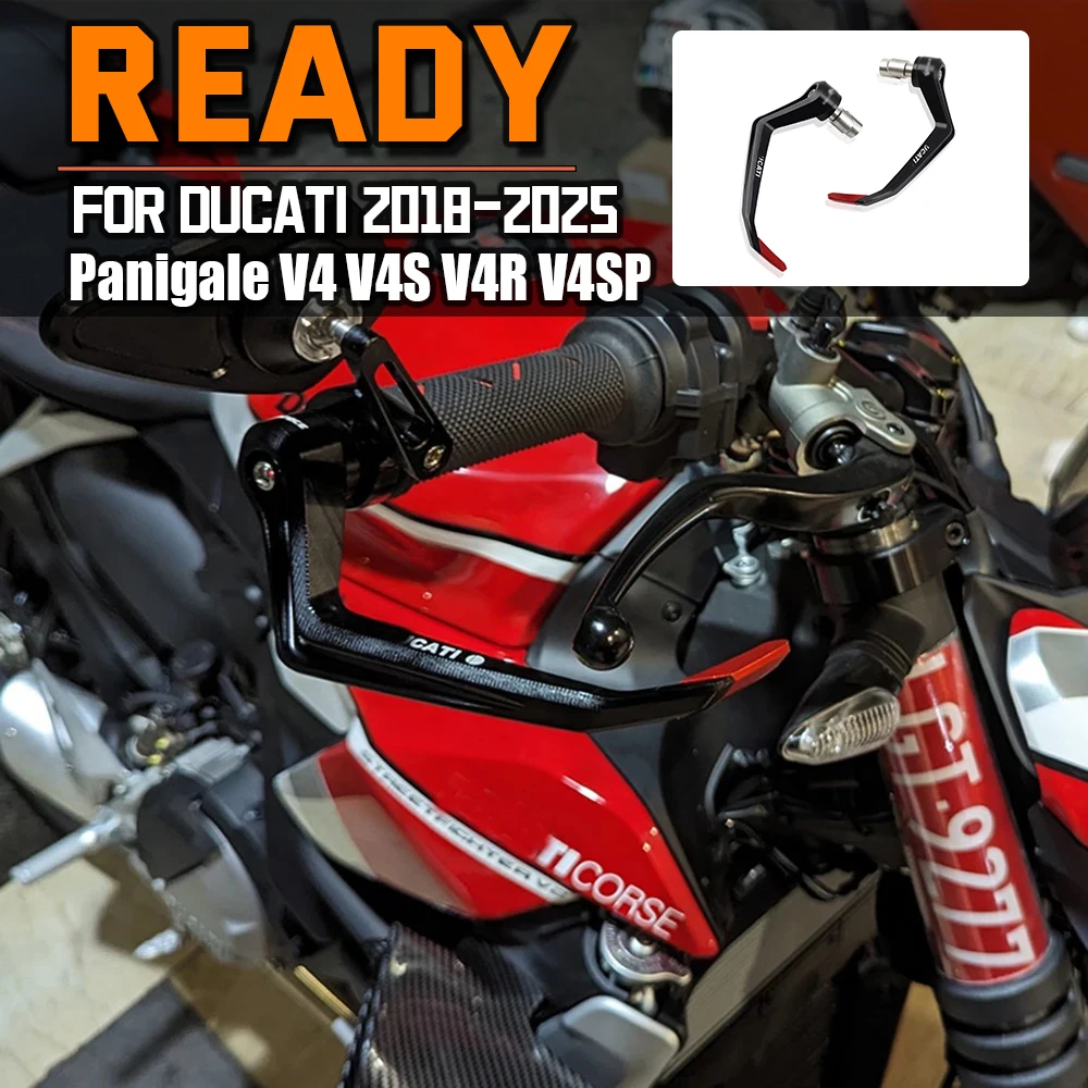Фото Для DUCATI Panigale SR PANIGALE V4 V4S V4R V4SP Руль с ЧПУ Тормозные рычаги сцепления Protector v4s Защита сцепления от столкновений №1