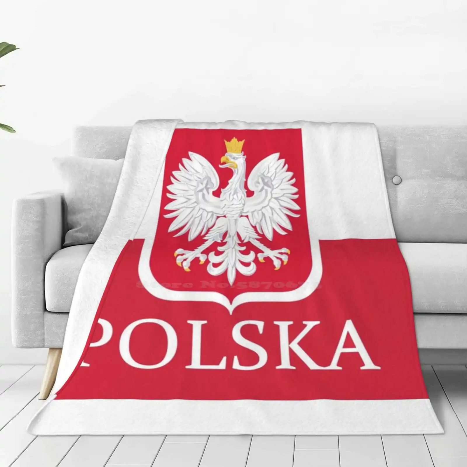 Патриотический полированный флаг польская супер теплые мягкие одеяла накидка на