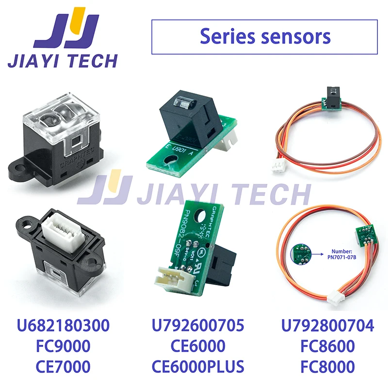 Фото Подходит для гравировальных машин Graphtec CE6000/FC8000/8600/CE7000, сенсорная головка для сканирования края, датчик считывания кодов. №1