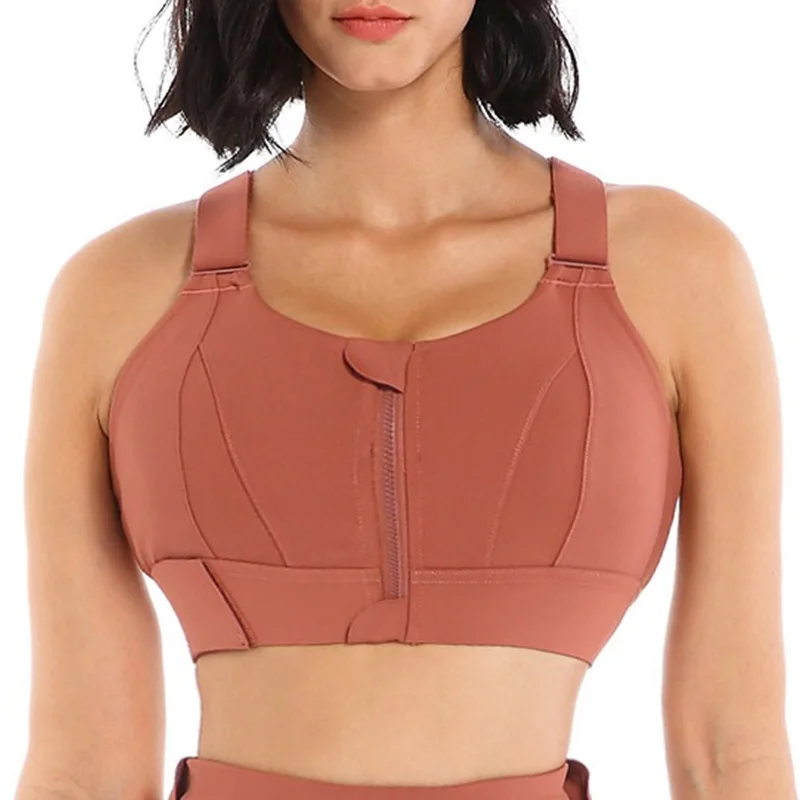 Женский спортивный бюстгальтер с эффектом пуш-ап открытой спиной | Спорт и