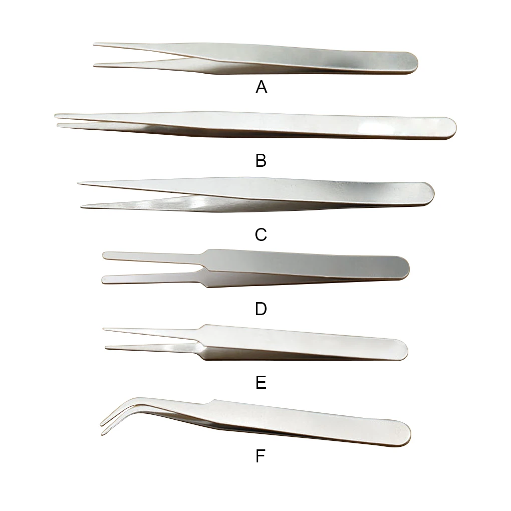 

Eyelash Tweezers Anti-static Curved Tip Eyebrow Nipper Multi-Purpose Easy to Clean Flexible Durable Lash Supplies