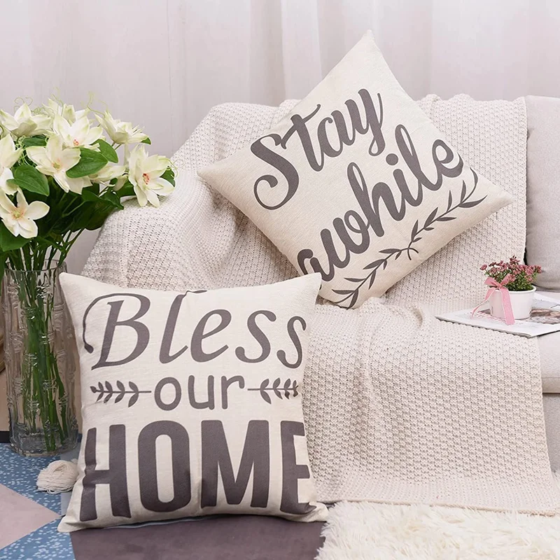 Акция! Весенние наволочки 18x18 подушки для фермерского дома наволочка весенней