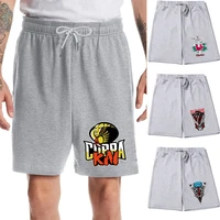 summer mens gym workout casual loose shorts fashion trend street hip hop breathable and comfortable cobra print short pants