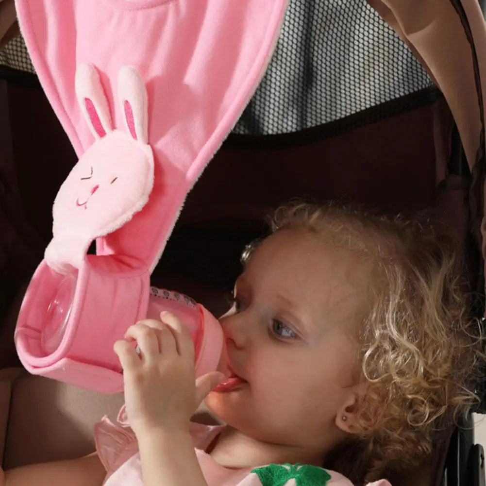 

Good Baby Bottle Holder Anti-fade Washable Baby Bottle Sling Universal Stroller Baby Bottle Hanging Strap