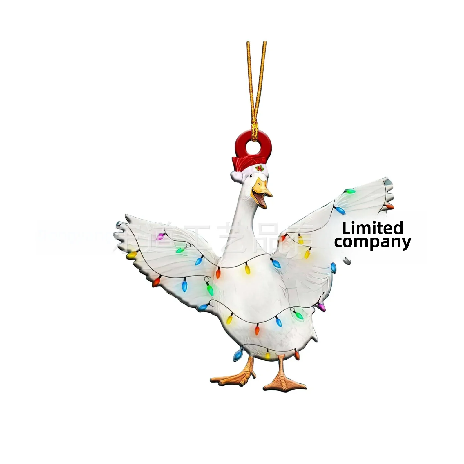 Креативное акриловое плоское украшение для рождественской елки дизайнерские