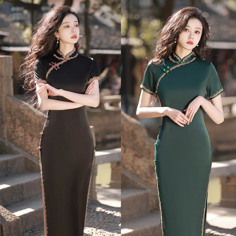 

Beizhiyun Young Style High-End Temperament Modified Long Type Elegant Girl Green Acetic Acid 2022 Spring and Summer New