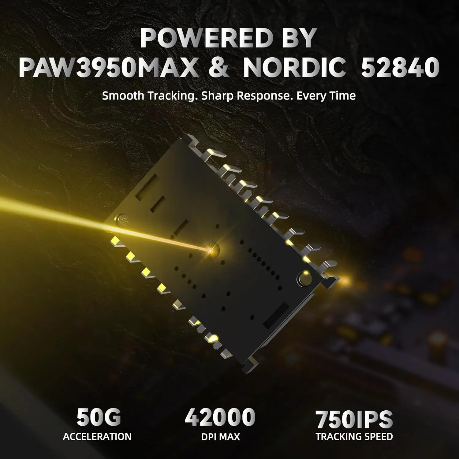 Фото Беспроводная игровая мышь ATTACK SHARK R11 Ultra 8K из углеродного волокна с сенсором PAW3950 42000 DPI MAX и чипом Nordic 52840 MCU №1
