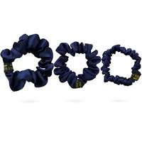 3pcs 100 real mulberry silk hair scrunchies sets 1 5 3 5cm hair accessories elastic hair band headbands for women girls