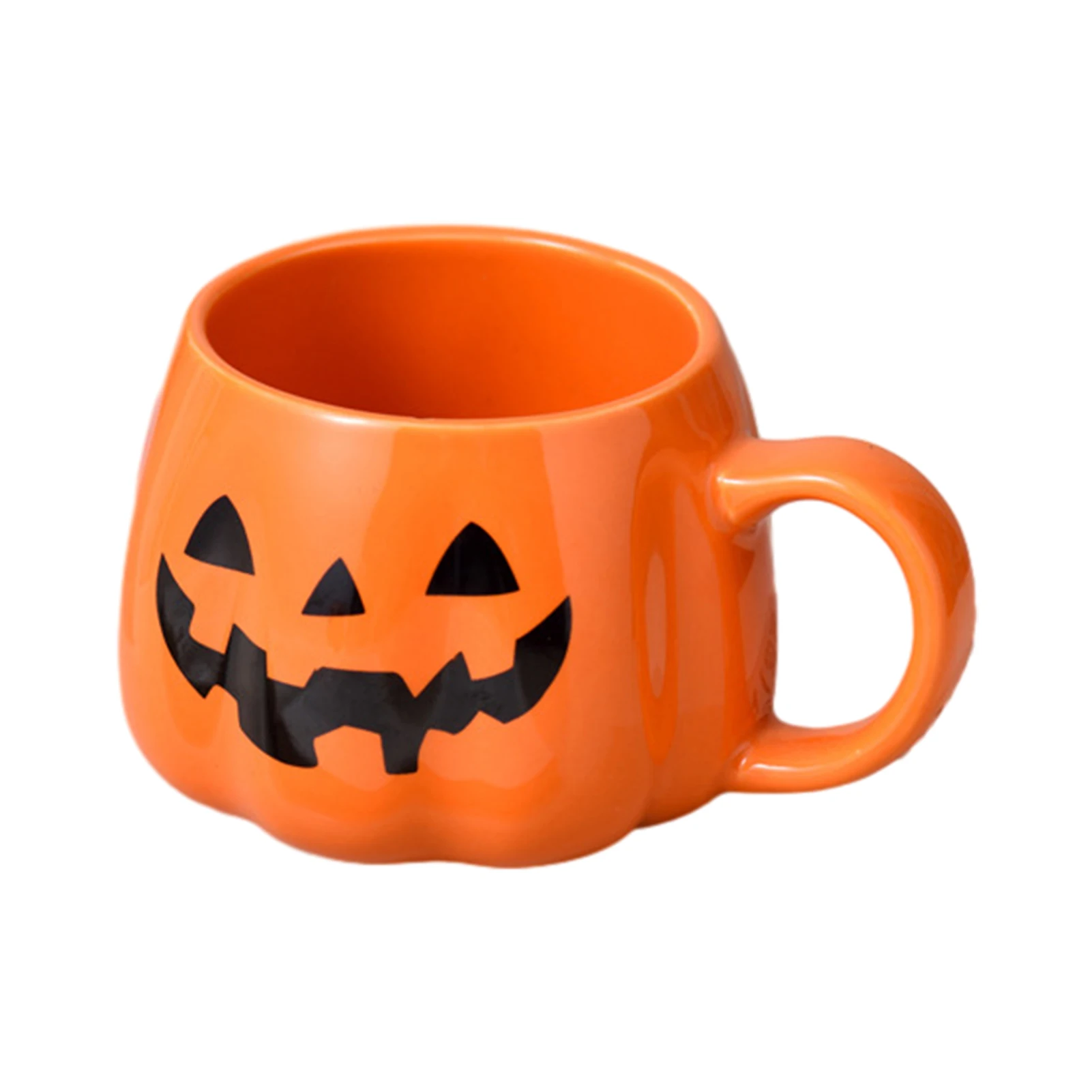 

Breakfast Pumpkin Shape Ceramic Coffee Mug Halloween Decoration Soup Exquisite Home Desktop Cute Water Milk Reusable Durable