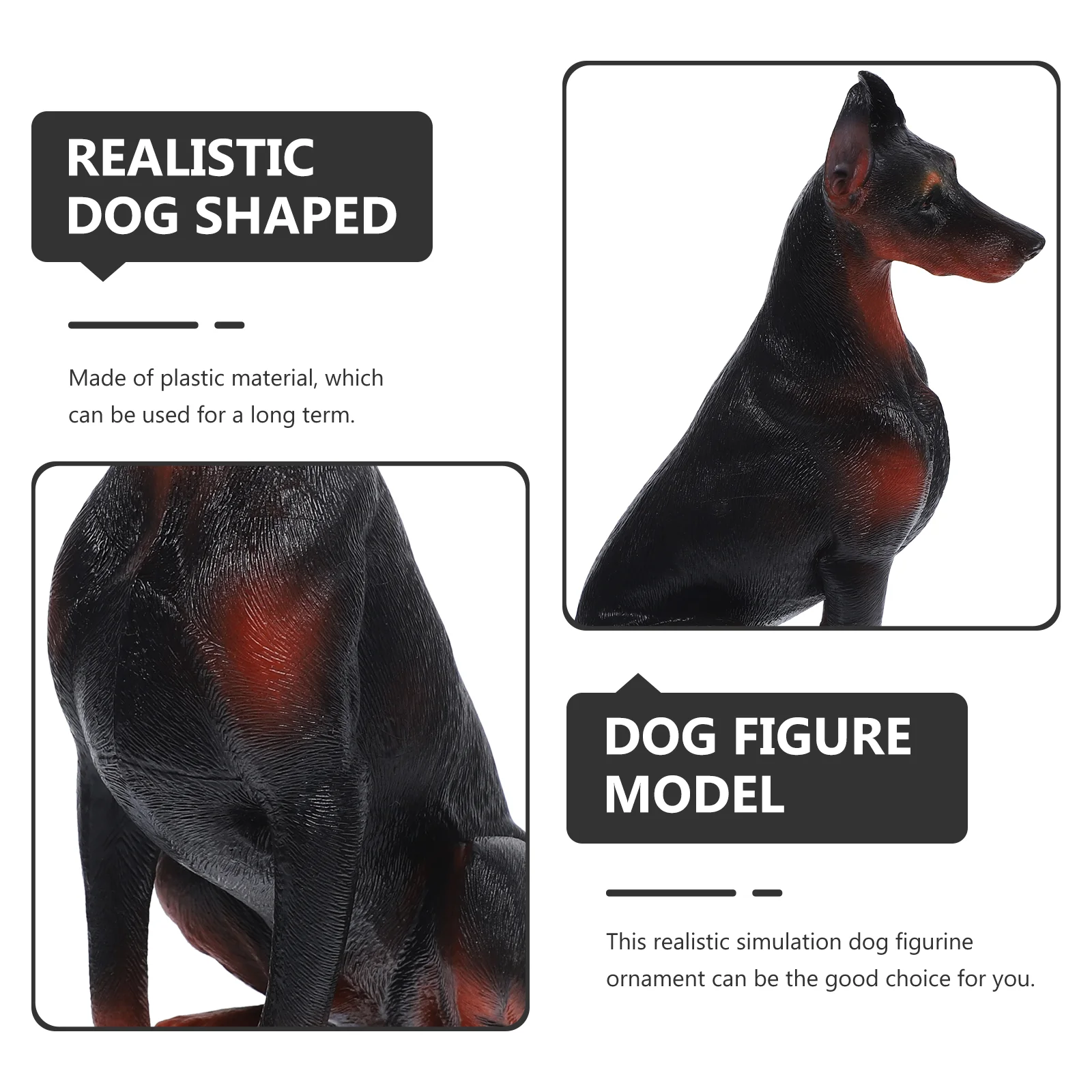 Моделирование Doberman Pinscher модель украшение детские игрушки собака реалистичные