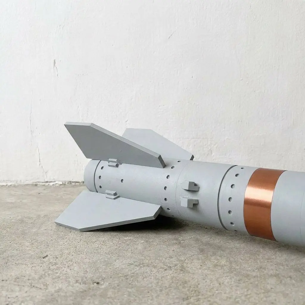 Масштабная модель 3D-печатной ракеты AIM-120 ВВС США (1:2) для коллекционеров и любителей военной техники, демонстрационный образец (art.: 3920dc39adeec) - 3920dc39adeec