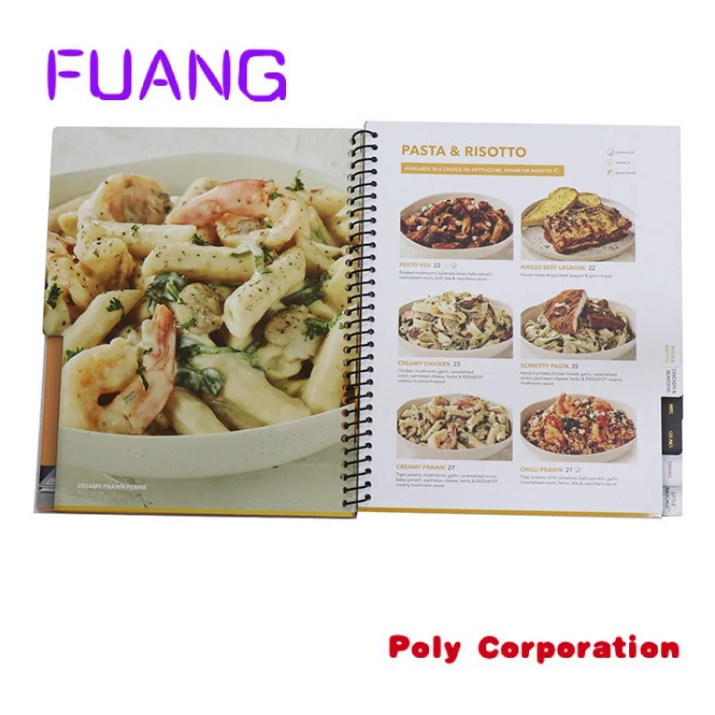 Printing Custom Menu Cooking Recipe Book Cookbook Design...