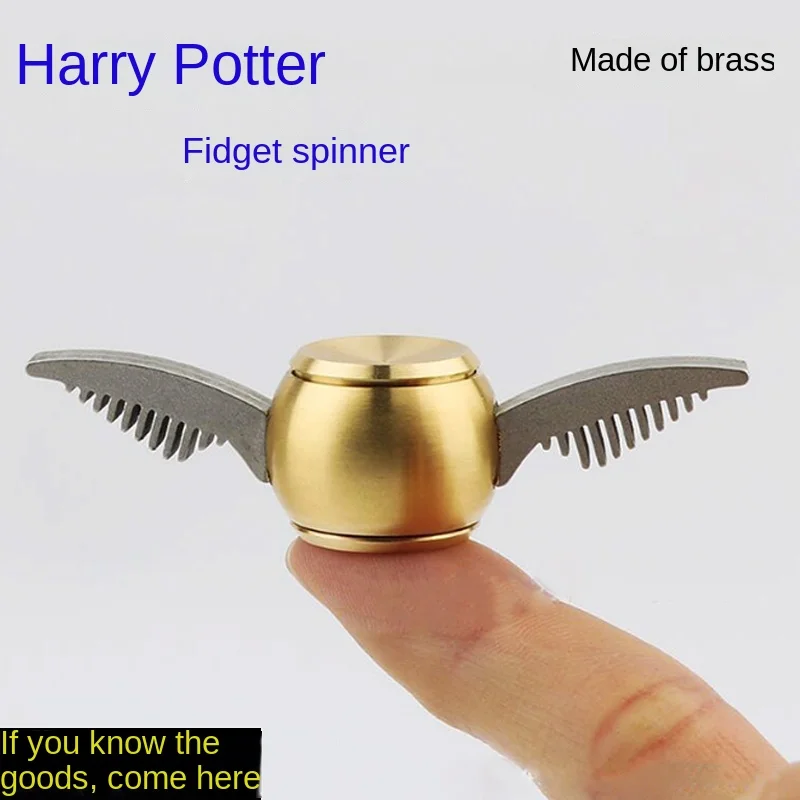 

Fingertip Gyro Golden Snitch Pure Copper Hand Turn Hand Spinner Decompression Decompression Toy Boring Artifact