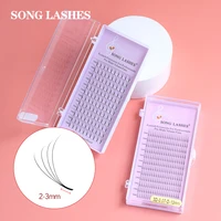 song lashes 4d 0 07 thickness pre made fans long stem volume fans lashes eyelash extension