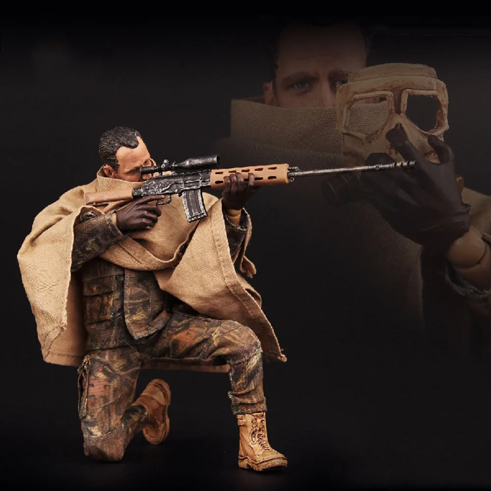 

VORTEXTOYS V00011 1/12 Scale Male Sniper Shooter Dolls 6 inch JACKAL Full Set Action Figure for Collection Soldier Body Toys