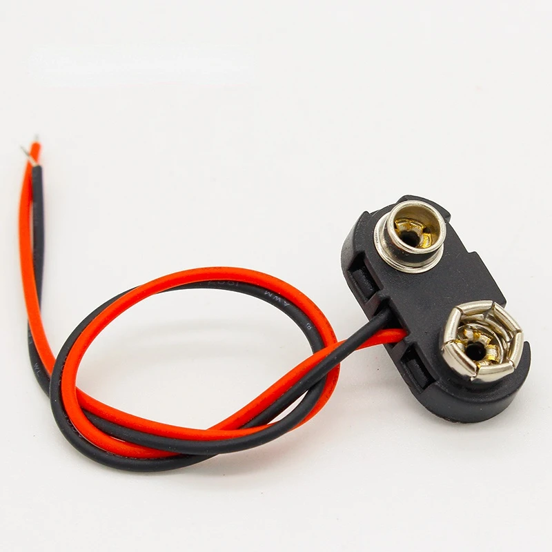 

10 шт., зажим для аккумулятора 9 в