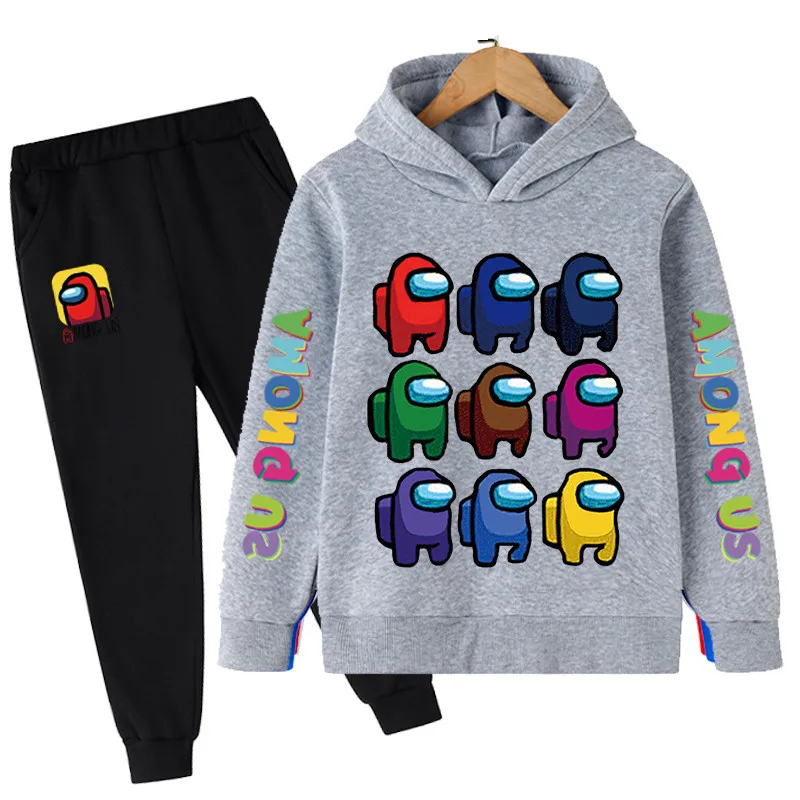 

2022 Children's Clothing Boys Cotton Hoodie Children's Clothing Autumn and Winter Between Us Sweatshirt Cartoon Girls Fashion