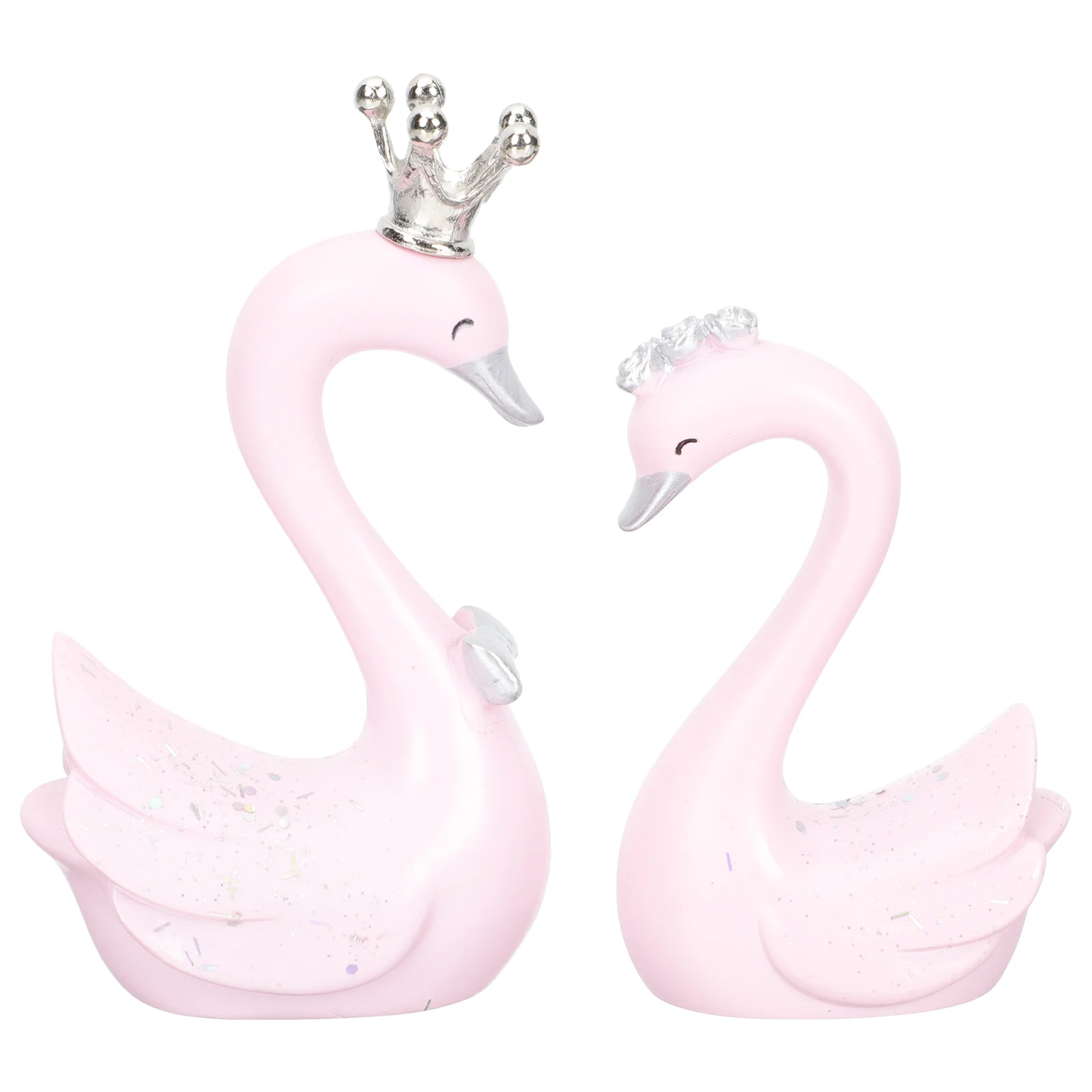 

1 пара резиновых моделей лебедей украшения для дома и офиса реквизит для фотосъемки