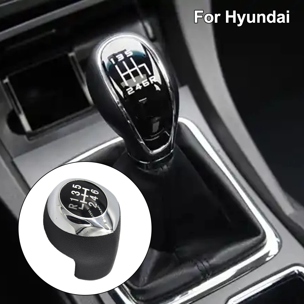 

Leather 6-Speed Gear Shift Knob For HYUNDAI I30 GD 2012-2017 43711-A5200 Shifter Lever Arm Headball Replacement Parts