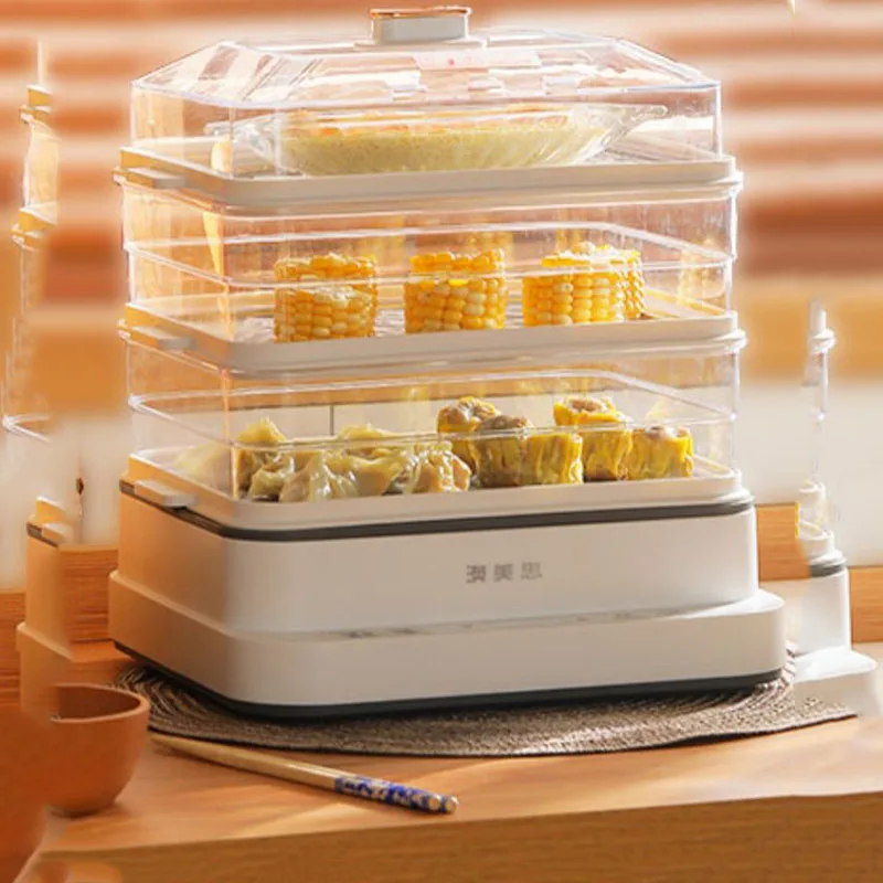 

Кухонная Пароварка для приготовления пищи, бытовая Лапша, рисовый рулон Dim Sum, кухонные горшки для овощей, пельмени, 3-х уровневая вапорайзер, ...
