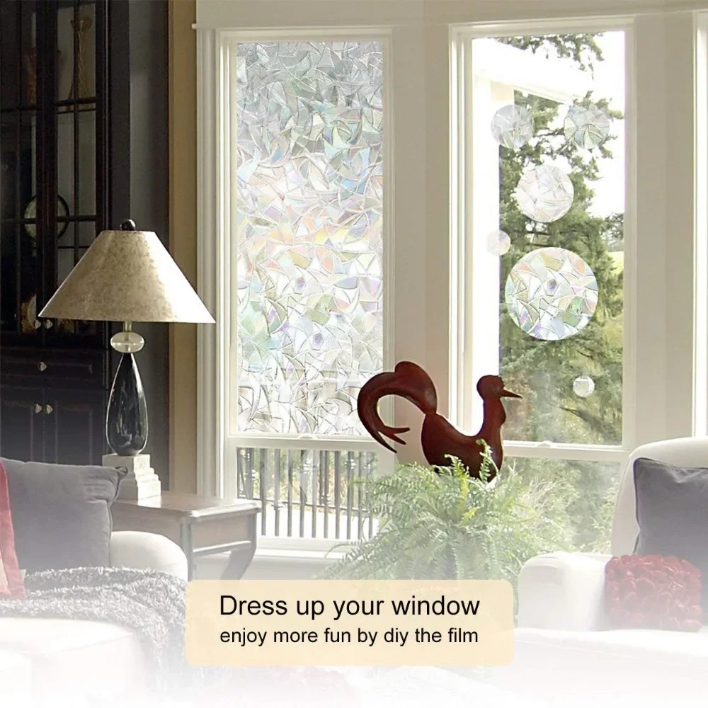 Цветная непрозрачная фотопленка 90*200 см 3D теплоизоляционная оконная крышка