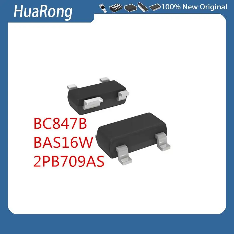 10 шт./партия BC847B BAS16W 2PB709AS SOT-143