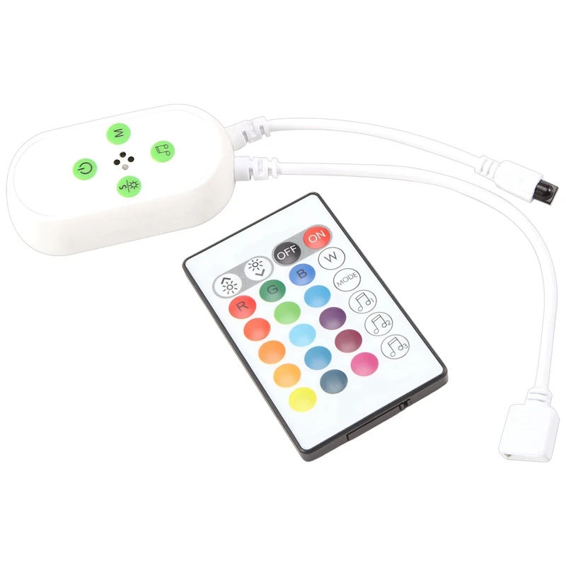 

Tuya Wifi Music 24 Key Mobile Phone APP Remote Control Colorful RGB Light Strip Controller