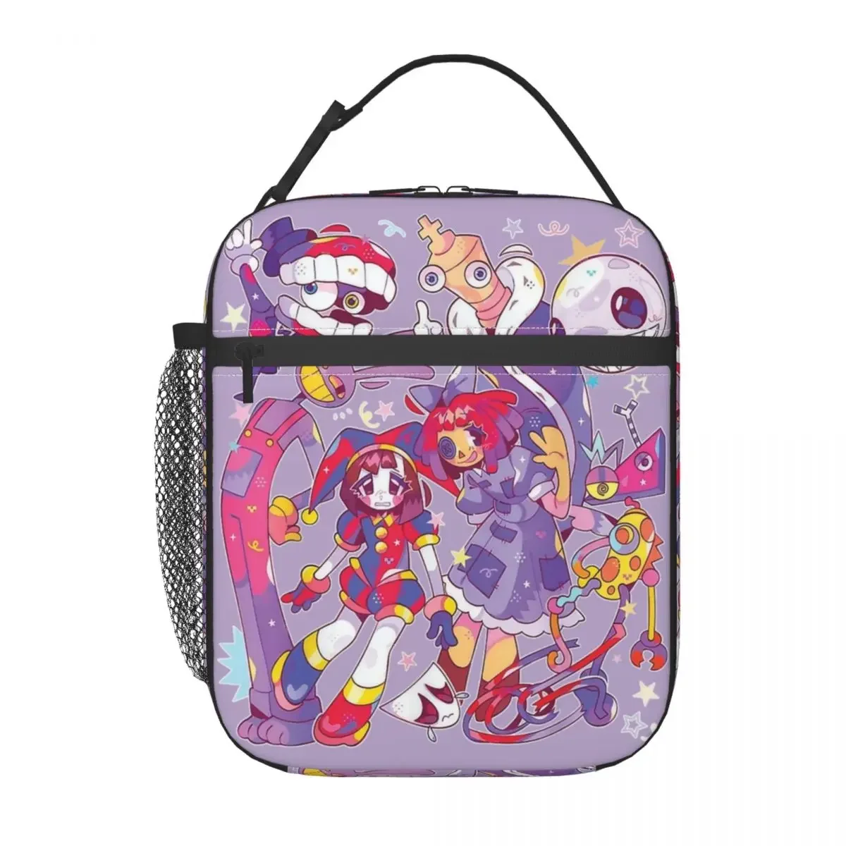 Изолированная сумка-тоут для ланча удивительный цифровой цирковый контейнер еды