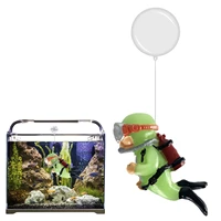 glowing fish tank decorations floating device aquarium ornament diver fish tank decor with floating device betta fish toys